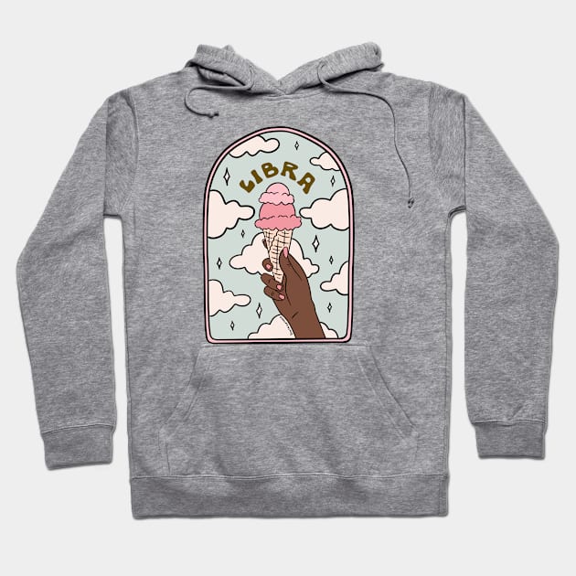 Libra Ice cream Hoodie by Doodle by Meg